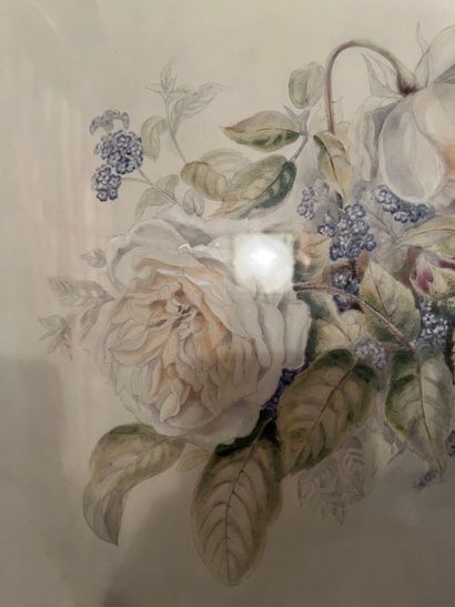 null Anna LATRY (19ème-20ème siècle)
« Bouquet de fleurs »
Aquarelle signée datée...