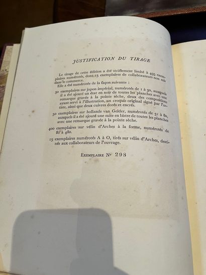 null Lot of various volumes: La Fontaine, "Les Amours de Psyché et de Cupidon", with...