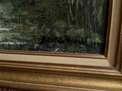 null Béatrice VIARD (20ème-21ème siècle)
« Les iris sauvages »
Huile sur toile signée...