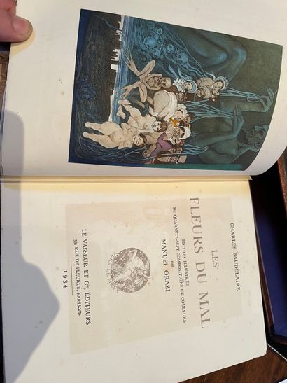 null Lot of various volumes: La Fontaine, "Les Amours de Psyché et de Cupidon", with...