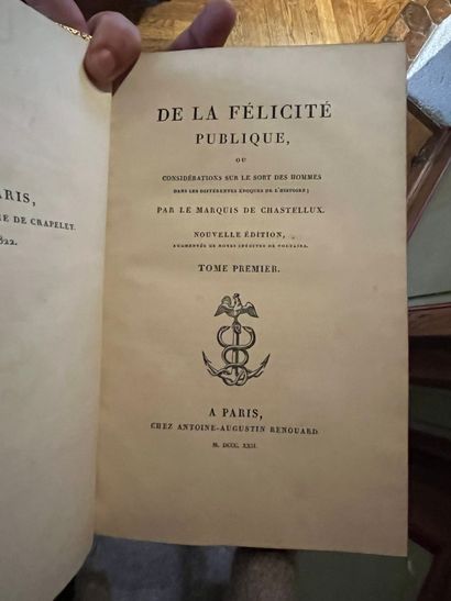 null Lot of volumes : Capefigue "Histoire de Philippe-Auguste" (4 volumes in 2 vols)...