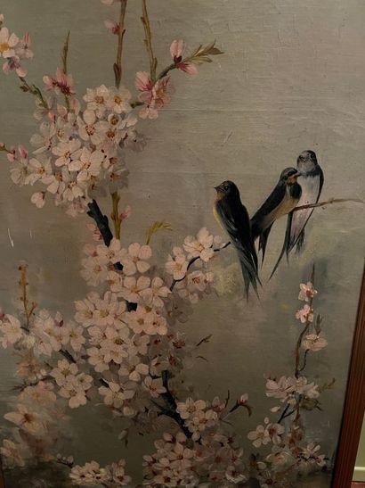 null Anonymous
"Swallows on a Branch of an Apple Tree in Bloom
Oil on canvas. 
105...