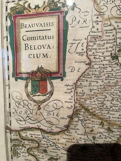 null Engraving in colors "Beauvaisis Comitatus Belovacium".
Pitting and soiling 
45...