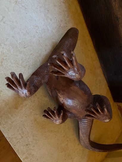 null Wooden sculpture representing a Komodo dragon 
Length : 43 cm

COLLECTION by...