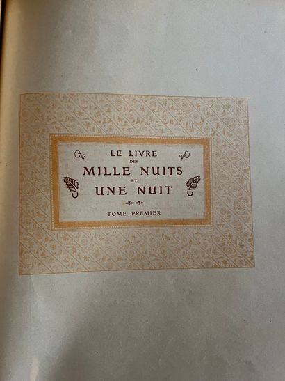 null The book of the Thousand and One Nights, Editions Eugène Pasquelle in Paris,...