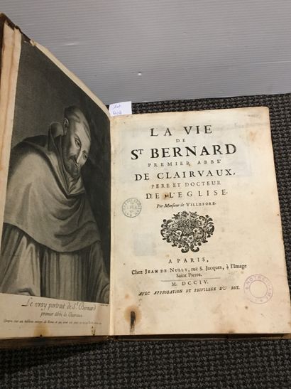 null VILLEFORE La Vie de St Bernard premier abbé de Clairvaux. Paris, 1704. 
Tout...
