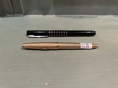 Two fountain pens : 
PARKER for BOUCHERON...