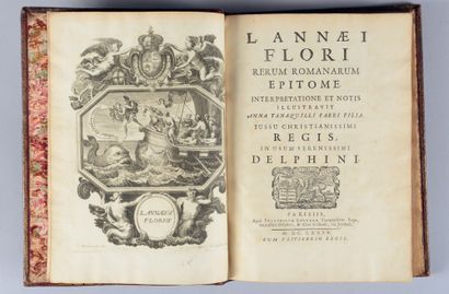 [FLORUS (Lucius Annaeus)]. Lannaei flori rerum romanarum epitome [...]. Parisiis...