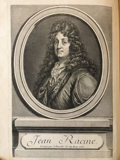 RACINE (Jean). OEuvres. A Paris, 1760. 3 volumes in-4°, veau moucheté, dos à nerfs...