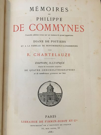 COMMYNES (Philippe de).