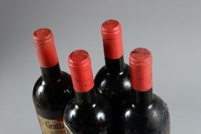 null 4 bottles BOLGHERI "Grattamacco", Piermario Meletti Cavallari (es, elt, 1 of...