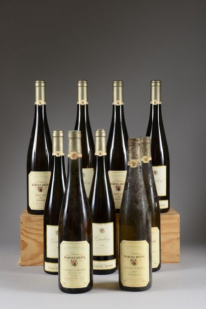 9 bouteilles ALSACE Marcel Deiss 1999 (Bergheim...