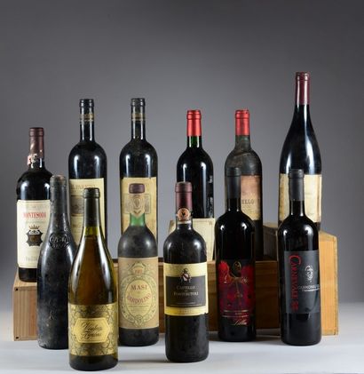 12 bouteilles VINS ITALIENS (2 Cepparello...