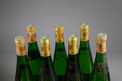 null 7 bouteilles GEWURZTRAMINER Zind-Humbrecht (5 de 1983 Hengst V.T., 1 ett, 2...