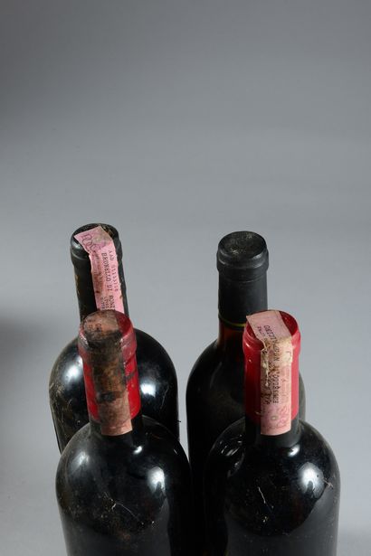 null 4 bouteilles BRUNELLO DI MONTALCINO (2 Agricoltori Geografico 1991, ela, 1 Argiano...