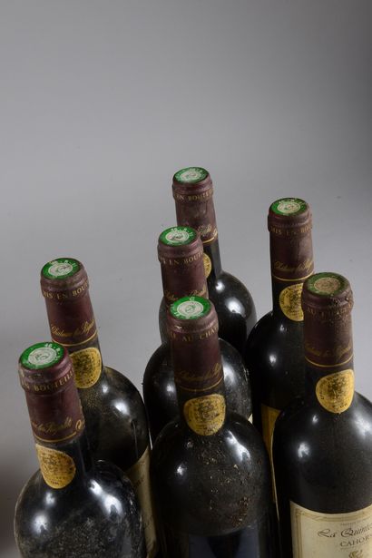 null 7 bouteilles CAHORS "Quintessence", Les Rigalets 2001 (es, elt)