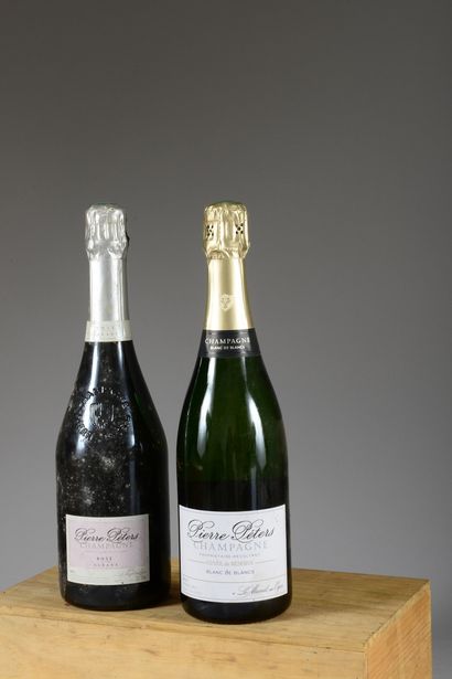 2 bouteilles CHAMPAGNE Pierre Peters (1 