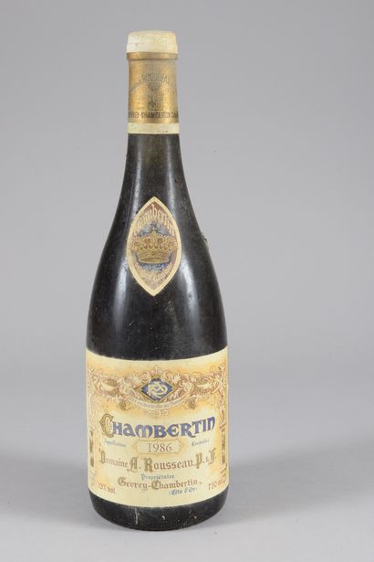 1 bouteille CHAMBERTIN, Armand Rousseau 1986...