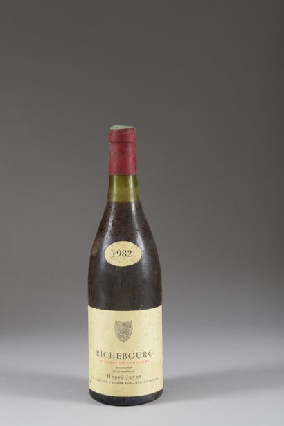 null 1 bouteille RICHEBOURG, Henri Jayer 1982 (etlt, els, TLB, manque le bandeau...