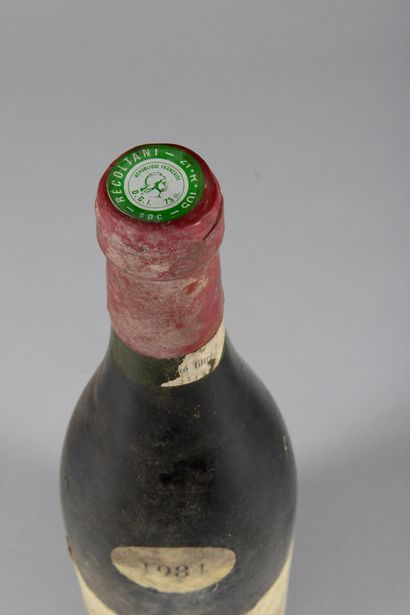 null 1 bouteille VOSNE-ROMANÉE "Cros-Parantoux 1er cru", Henri Jayer 1984 (ea, tachée,...