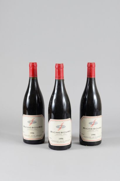 3 bouteilles RICHEBOURG, Jean Grivot 1996...