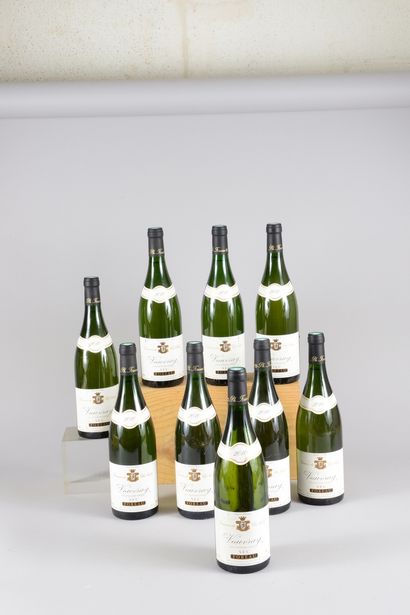 null 9 bouteilles VOUVRAY "sec", Foreau 2010 (Clos Naudin, elt, 3 ela)