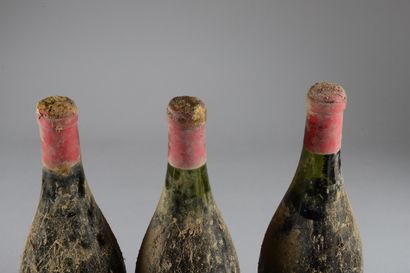null 3 magnums CHAMBOLLE-MUSIGNY Jean Confuron 1962 (ea, LB, 1 seule lisible, les...