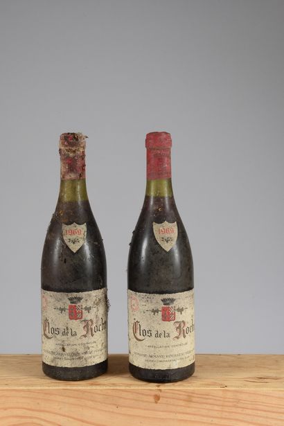 2 bouteilles CLOS DE LA ROCHE, Armand Rousseau...