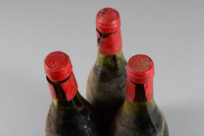null 3 bouteilles NUITS-ST-GEORGES "Les Meurgers 1er cru", Henri Jayer 1978 (lambeaux...