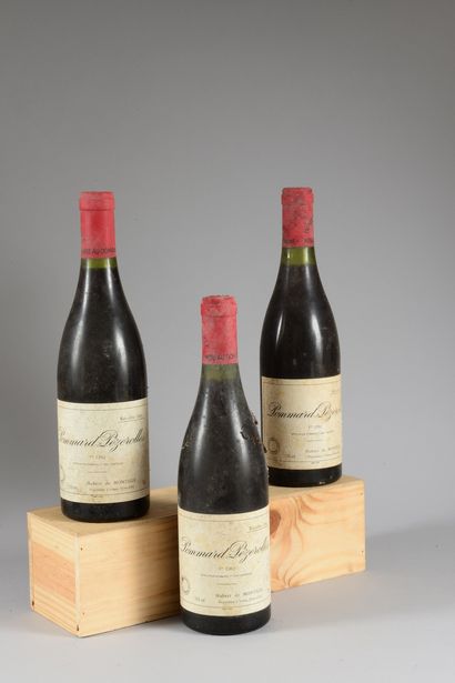 null 3 bouteilles POMMARD "Pézerolles", H. de Montille 1986 (elt)