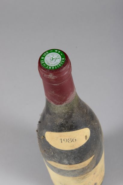 null 1 bouteille ÉCHEZEAUX, Henri Jayer 1986 (étiquette abîmée)