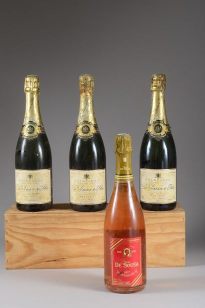 4 bouteilles CHAMPAGNE de Sousa & Fils (3...