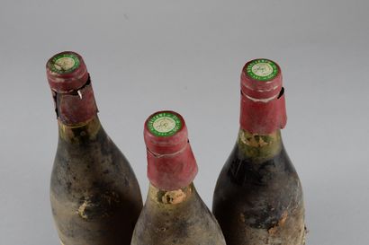 null 3 bouteilles ÉCHEZEAUX, Henri Jayer 1981 (eta, macarons absents ou peu lisibles,...