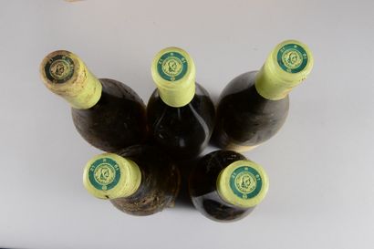 null 5 bouteilles CHASSAGNE-MONTRACHET "Les Vide-Bourses 1er cru", M. Colin 2000...