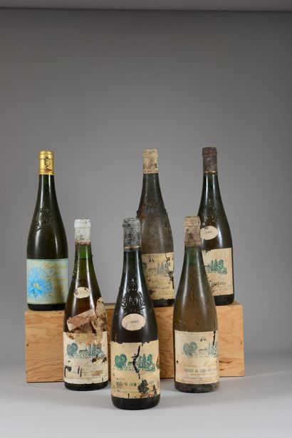 5 bouteilles COTEAUX DU LAYON Château Montbenault...