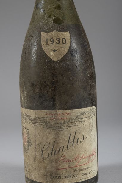 null 1 bouteille CHABLIS Brenot P&F (ela, MB, couleur évoluée)