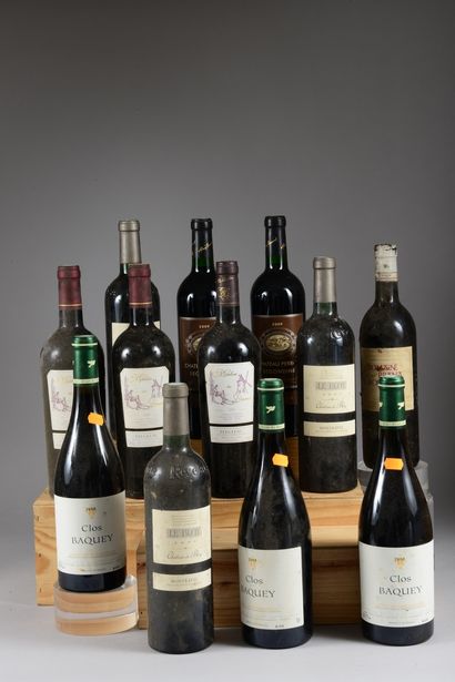 null 12 bouteilles VINS ROUGES DU SUD-OUEST (Marmandais, Madiran, Bergerac, Irou...