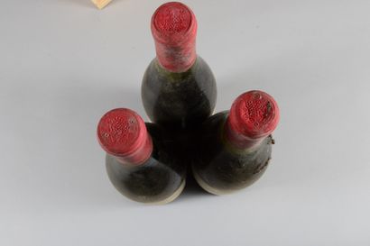 null 3 bouteilles POMMARD "Pézerolles", H. de Montille 1986 (elt)