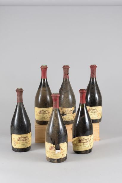 null 6 bouteilles CHINON Château de la Grille 1989 (es, ea,