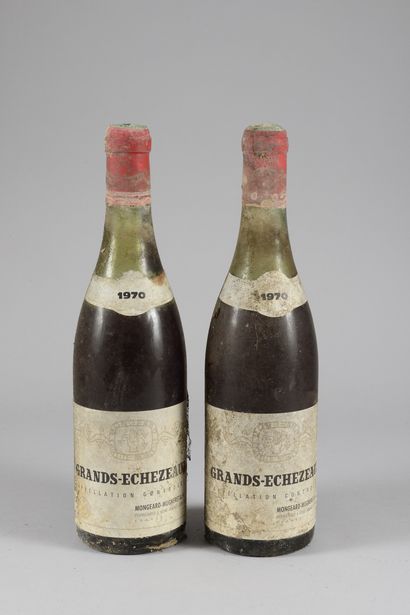 null 2 bouteilles GRANDS-ÉCHEZEAUX, Mongeard-Mugneret 1970 (et, ela, 1 B, 1 B/V)