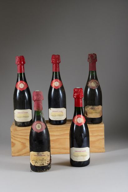 null 5 bouteilles COTEAUX CHAMPENOIS "Ambonnay", R. Coutier (2 de 1995 ett, 3 de...