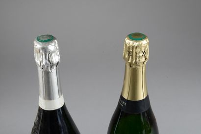 null 2 bouteilles CHAMPAGNE Pierre Peters (1 "Blanc de Blancs": elt; 1 " Rosé": ...