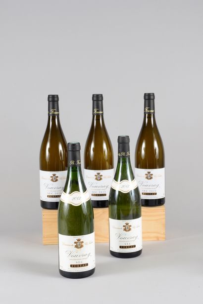 5 bouteilles VOUVRAY 
