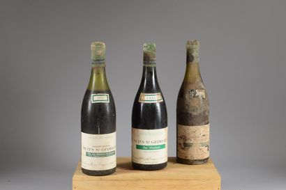null 3 bottles NUITS-ST-GEORGES "1er cru", Henri Gouges (2 Clos des Porrets 1974,...