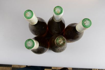 null 5 bottles CHINON "Champ-Chenin", Olga Raffault 1994 ( 4 et, 1 ett, 2 ea; 1 stained...