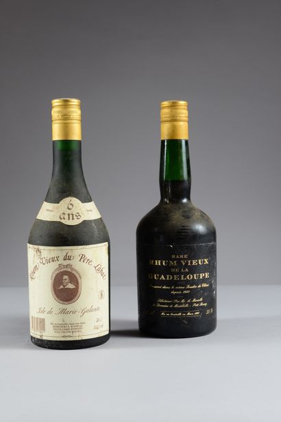 2 bouteilles RHUM Guadeloupe (1 Rhum Vieux...
