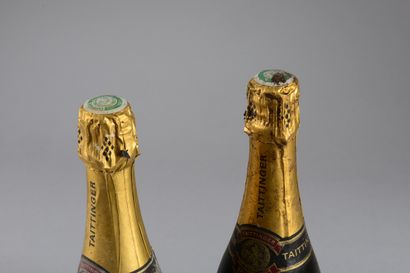 null 2 bottles CHAMPAGNE Taittinger (1 "Cuvée Prestige": es, elt; 1 "Brut Reserve":...