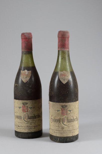 null 2 bouteilles GEVREY-CHAMBERTIN Armand Rousseau 1961 (ett, ela, 1 MB, 1 B)