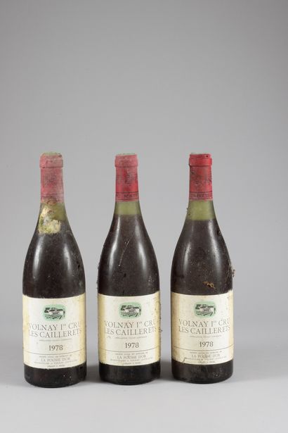null 3 bouteilles VOLNAY "Les Caillerets 1er cru", La Pousse d'Or 1978 (es, et, ela,...