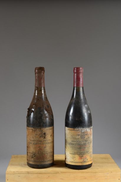 null 2 bottles LATRICIÈRES-CHAMBERTIN, Trapet 1995 (et fânée, etla)